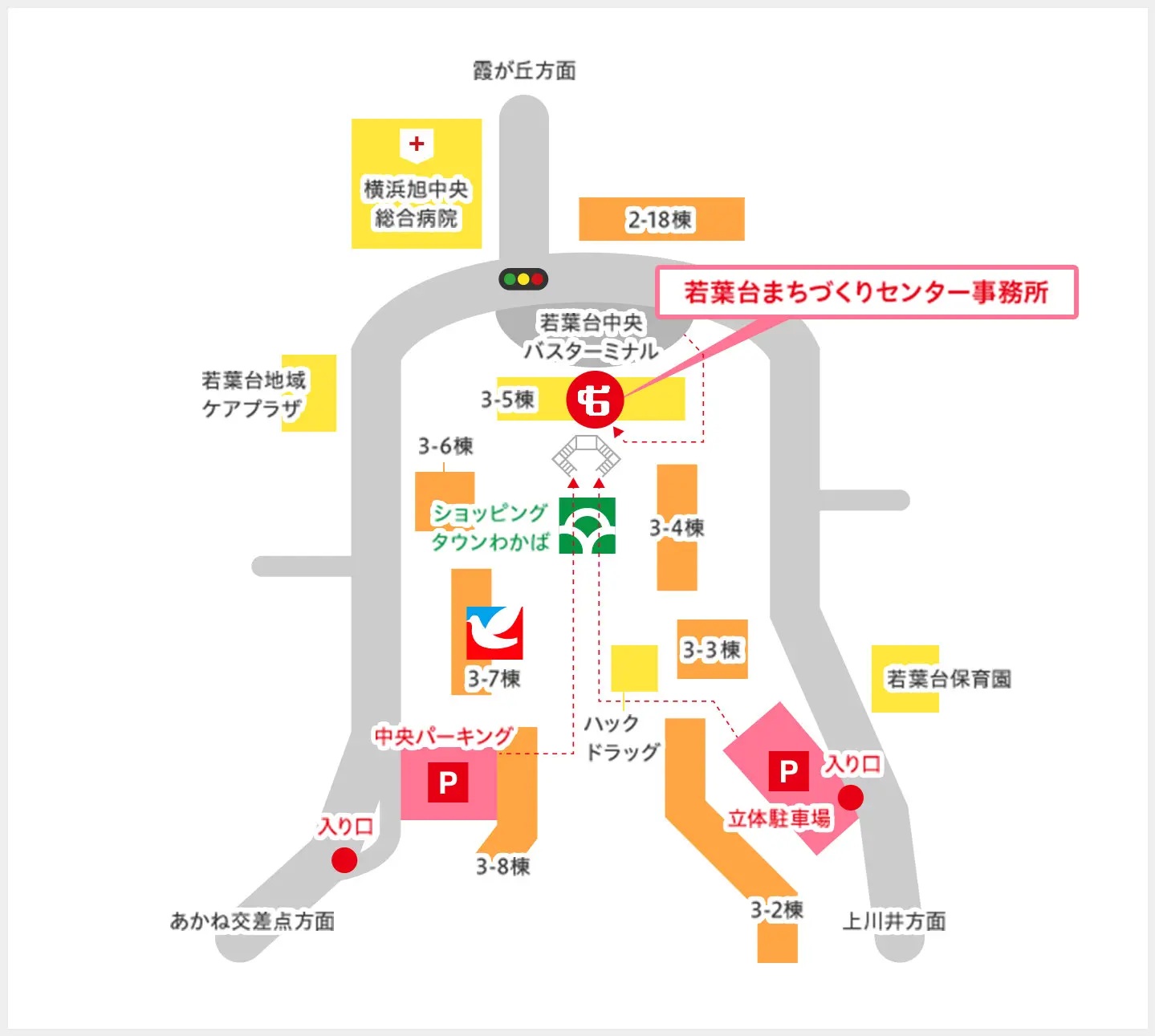 まちづくりセンター案内図